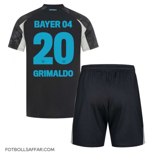 Bayer Leverkusen Alejandro Grimaldo #20 Tredje Dräkt Barn 2024-25 Kortärmad (+ Korta byxor)